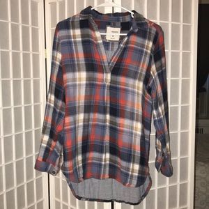 Flannel tunic